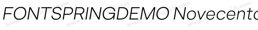 FONTSPRINGDEMO NovecentosansUltraLi字体转换